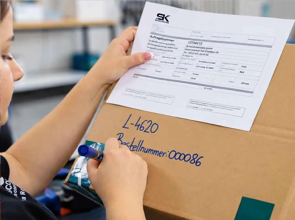 Kennzeichnung und Verpackung